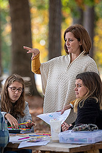 Teaching students outside